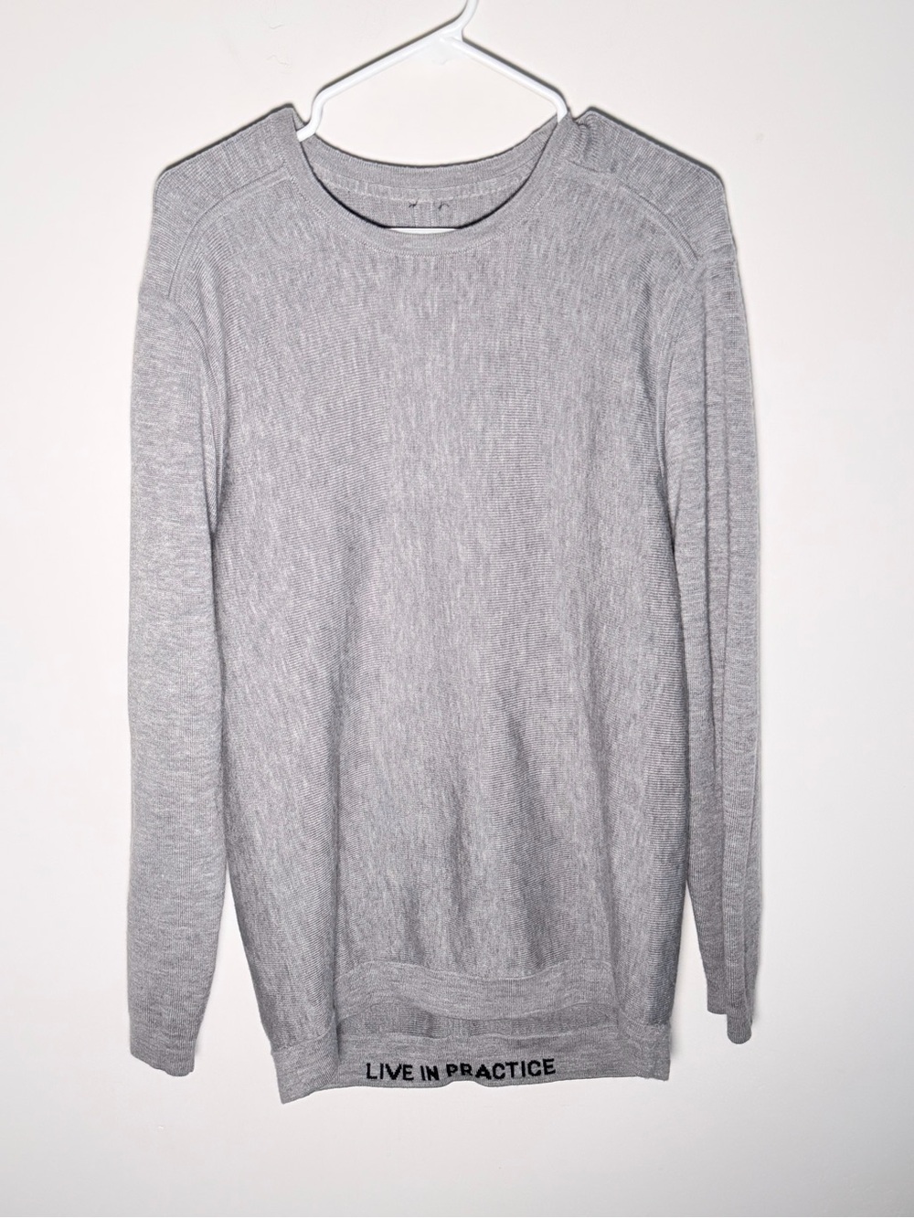 lululemon athletica Light Gray Crewneck Pullover